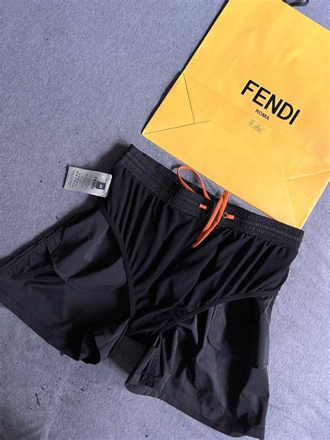 mens fendi swim shorts|water reactive swim shorts.